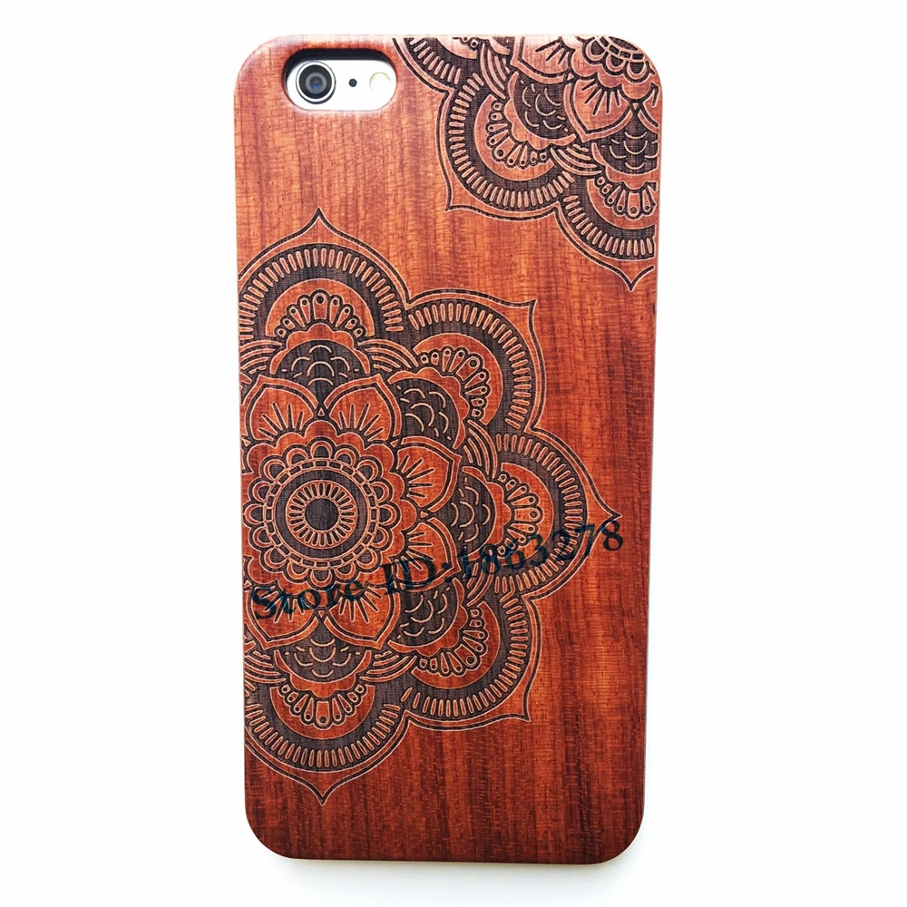 29 стилей Hamsa Hands Design Ganesha бамбуковый Деревянный чехол для телефона Iphone 6 6S 7 Plus 5 5S SE