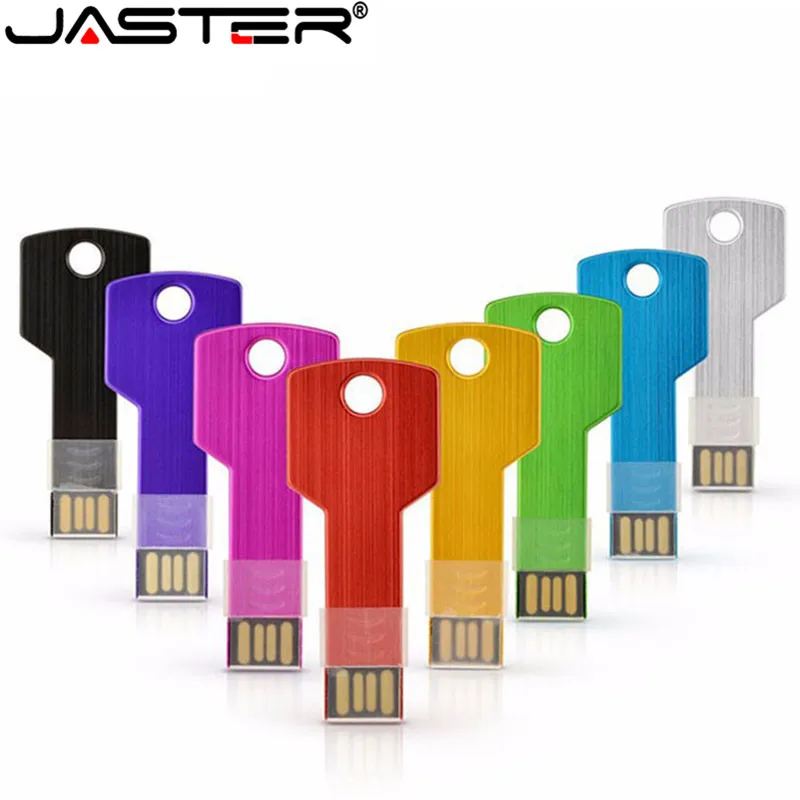 JASTER Key USB флэш накопитель 4 ГБ 8 Заказная лазерная печать логотипа usb флешка 16 32
