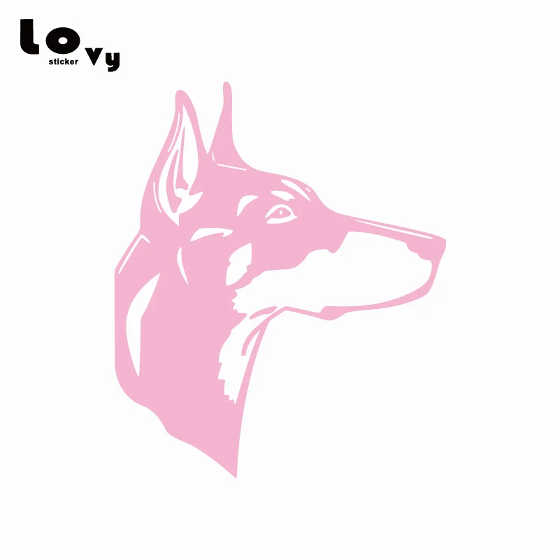 Doberman Head Dog виниловая Автомобильная мультяшная наклейка животное для украшения