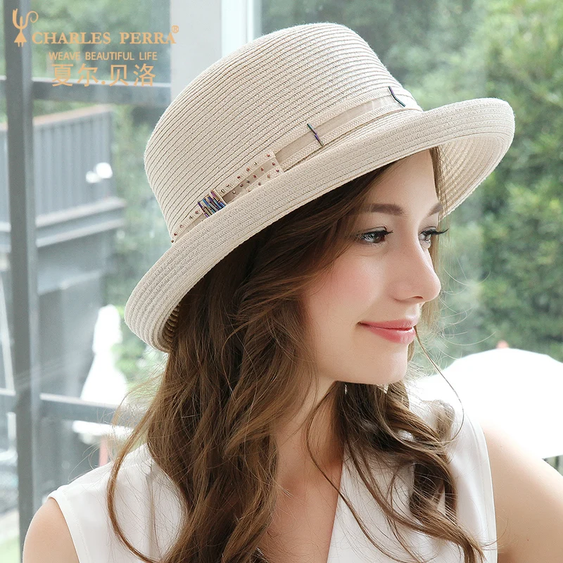 

Sunhat Female Vacation Visor Straw Hat Leisure Sun Protection Summer Women Hats Breathable Korean Version Travel Beach Cap H209