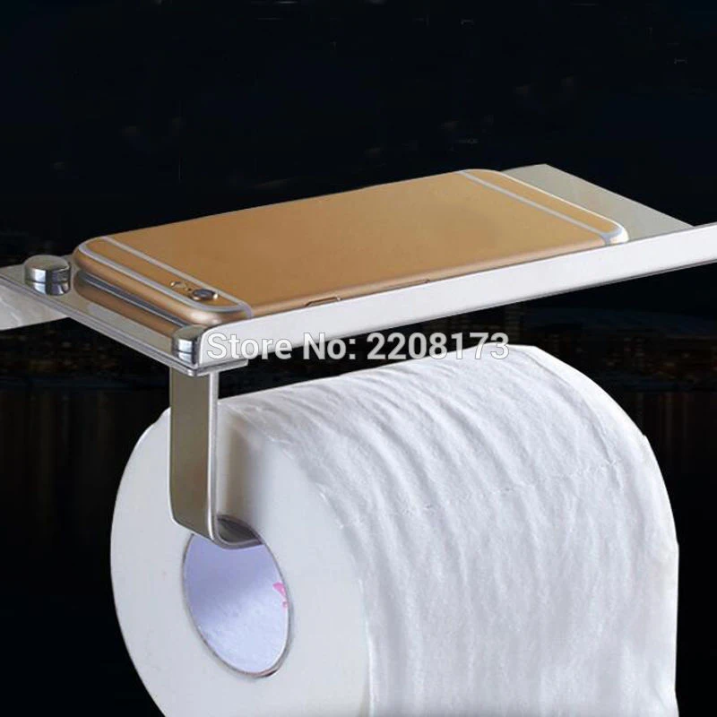 

Smesiteli Paper Holders Simple Style Polished Chrome Bathroom Toilet Paper Holder Tissue Bar Hanger Stainless Steel Wall Mounted