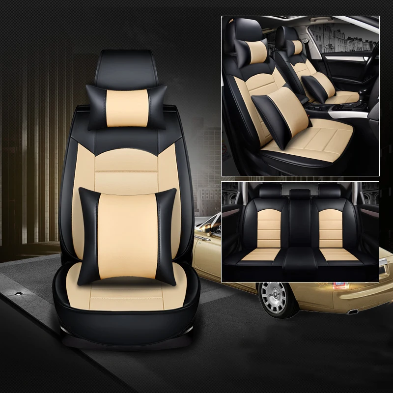 WLMWL Universal Leder Auto Sitz Abdeckung F r Honda Alle Modelle CRV 