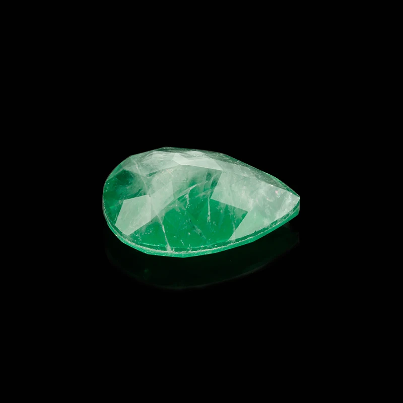 Груша Форма натуральный кристалл добавить стекло зеленый и красный синий зеленый цвет свободный камень