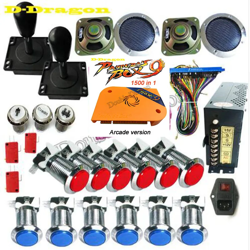 Pandora Box 4S DIY Arcade Bundles Kits Parts With Power Supply Jamma Harness Joystick Push Button Upgrade to box 9 1500 for free Pandora Box 4S DIY Arcade Bundles Kits Parts With Power Supply Jamma Harness Joystick Push Button Upgrade to box 9 1500 for free