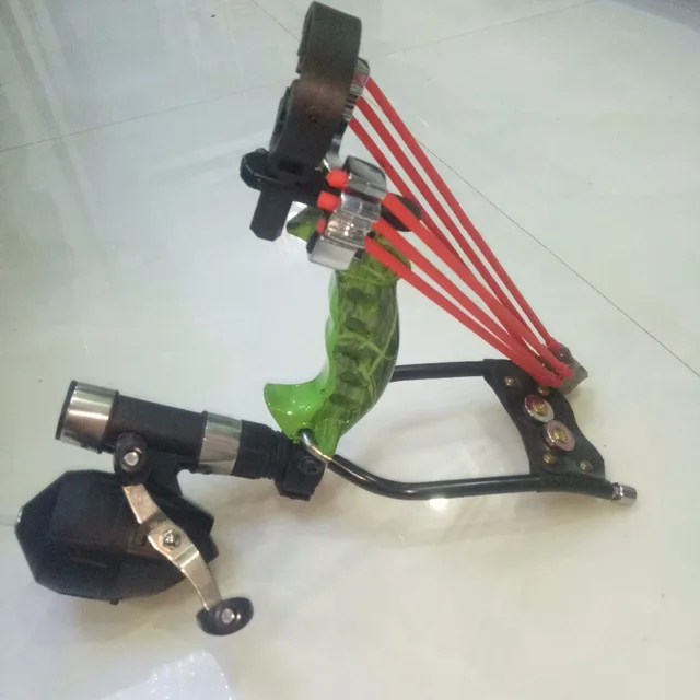 Hot Offers Hunting Mini Crossbow Slingshot Outdoor Steel Powerful Professional Catapult Sling ...