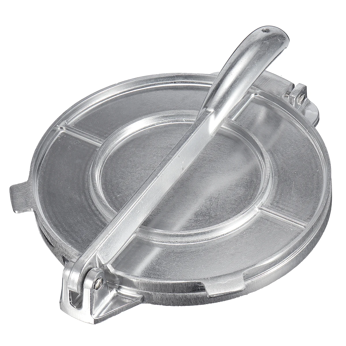 

Foldable Tortilla Maker Press Heavy Aluminium Meat Press Gadgets Bakeware Tools Pie Tools Silver/Orange Kitchen Accessories