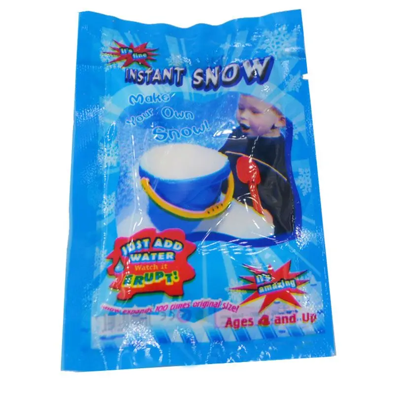 Волшебный набухший в воде Снежный порошок Рождественский искусственный Снежный порошок украшение для рождественской вечеринки детские забавные игрушки поддельные снежные Волшебные реквизиты