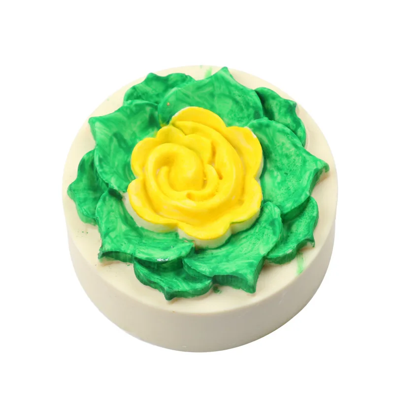

3d Flower Silicone Soap Mold Diy Handmade Cake Flower Fondant Decoration DIY Soap Making Silicone Mold