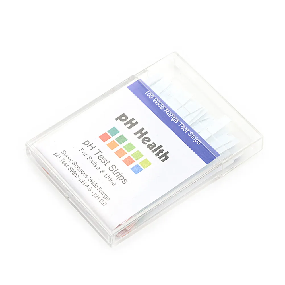 100 S ps 6.7x8.7x1.1cm Precision PH Human Acid Test Paper 4.5-9.0 Two-color Urine Saliva Preparation Test Paper Random Style
