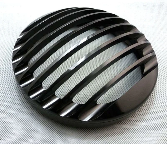 

BLK 5 3/4" ALUMINUM HEADLIGHT Grill COVER FOR HARLEY SPORTSTER XL883/1200 04-14