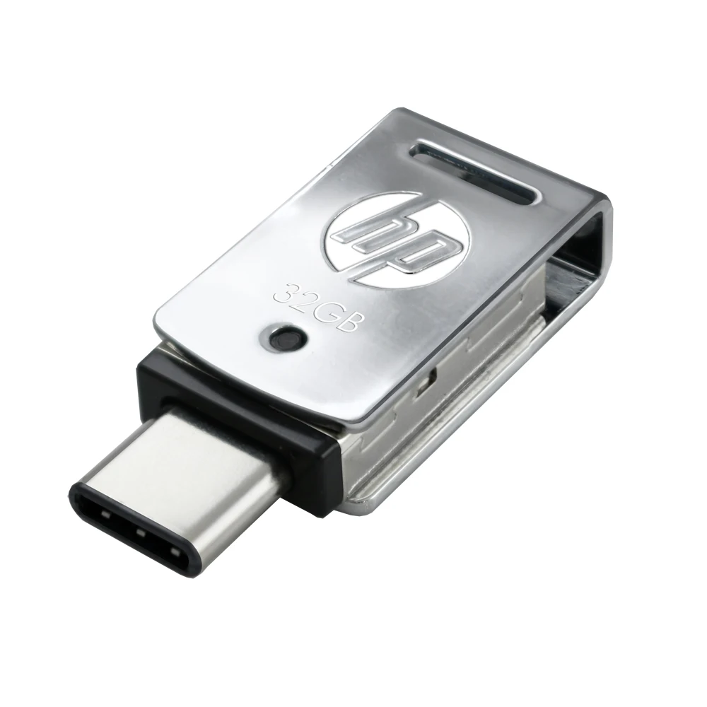 Новое поступление HP usb флеш-накопитель 32 Гб 64 Гб 128 ГБ cle usb 128 go OTG Type C USB3.1 DIY логотип DJ музыкальная ручка-накопитель дропшиппинг