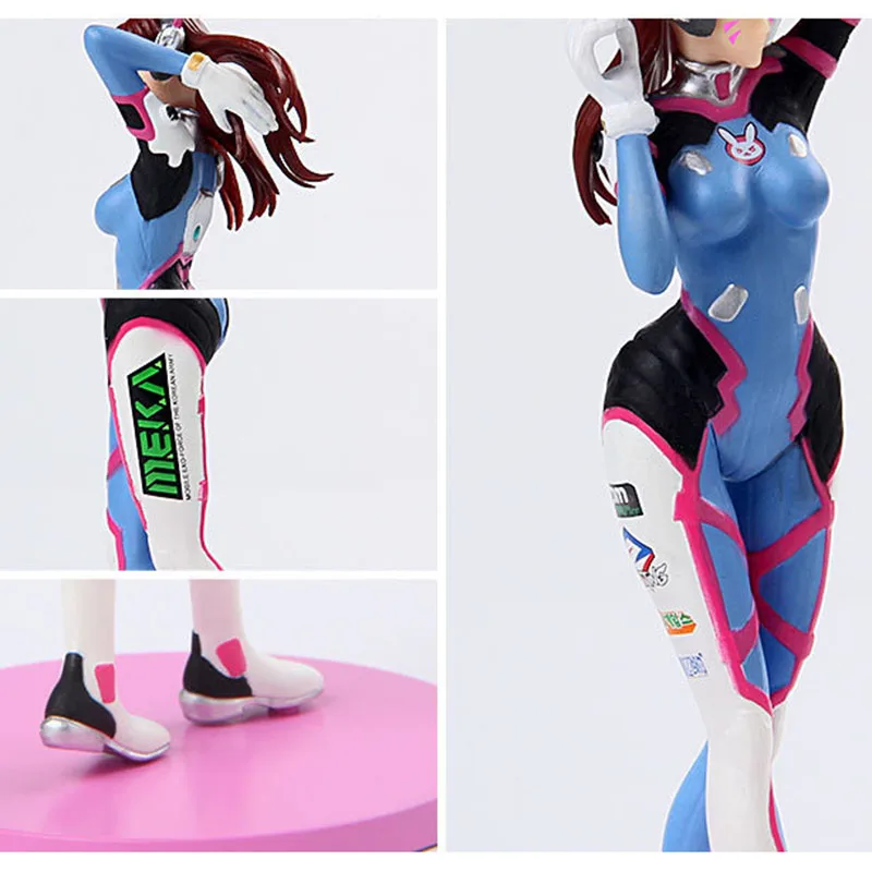 Горячая игра OW D. VA и меха фигурка модель Geschenken Collectie Tracer ПВХ 23 см игра figuur