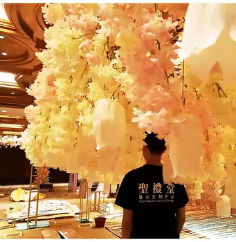 

90cm long Artificial Cherry Blossom Flower Colourful Wedding Decorations Flowers Simulation Sakura Branch Photography Take Photo