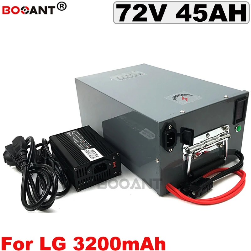 72 v Перезаряжаемые литий Батарея для LG 18650 Сотовый 72 V 45AH Электрический велосипед Батарея для Bafang 2000 Вт 3000 Вт 4000 Вт мотор шпинделя + 5A Зарядное ... 72 v Перезаряжаемые литий Батарея для LG 18650 Сотовый 72 V 45AH Электрический велосипед Батарея для Bafang 2000 Вт 3000 Вт 4000 Вт мотор шпинделя + 5A Зарядное ...