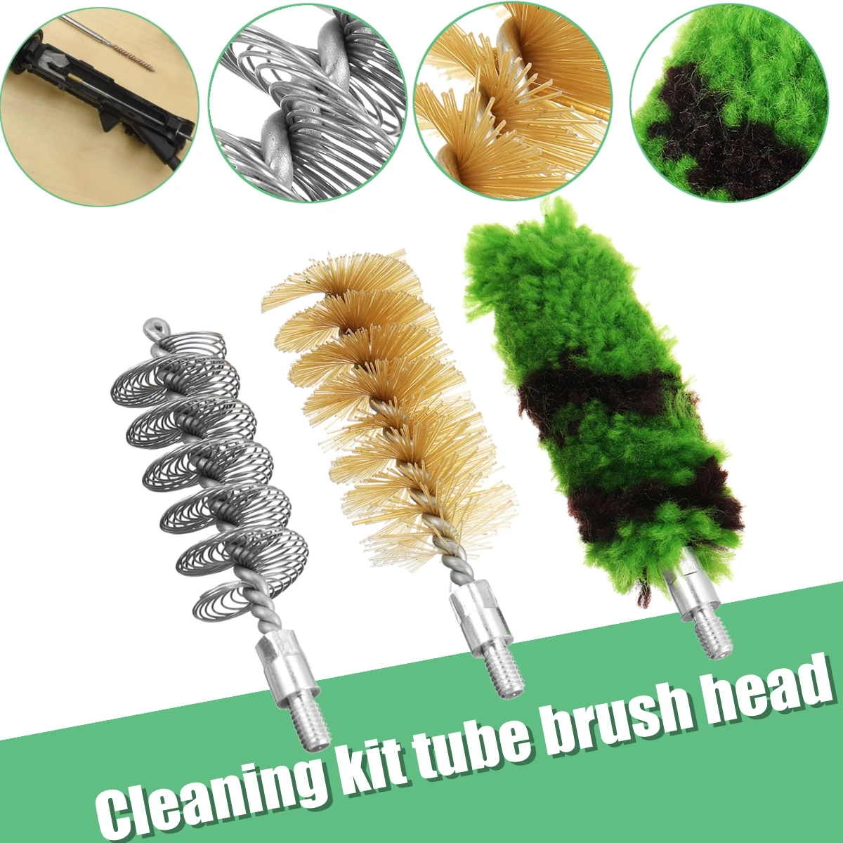 Professional Gun Cleaning Kit Tube Brush Head Clean Brush Tool Set For
