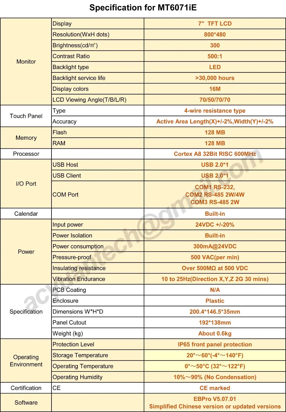 MT6071iE " WEINVIEW/Weintek HMI TFT lcd 800*480 HMI 7-дюймовый сенсорный экран 3 COM порта в коробке weintek hmi