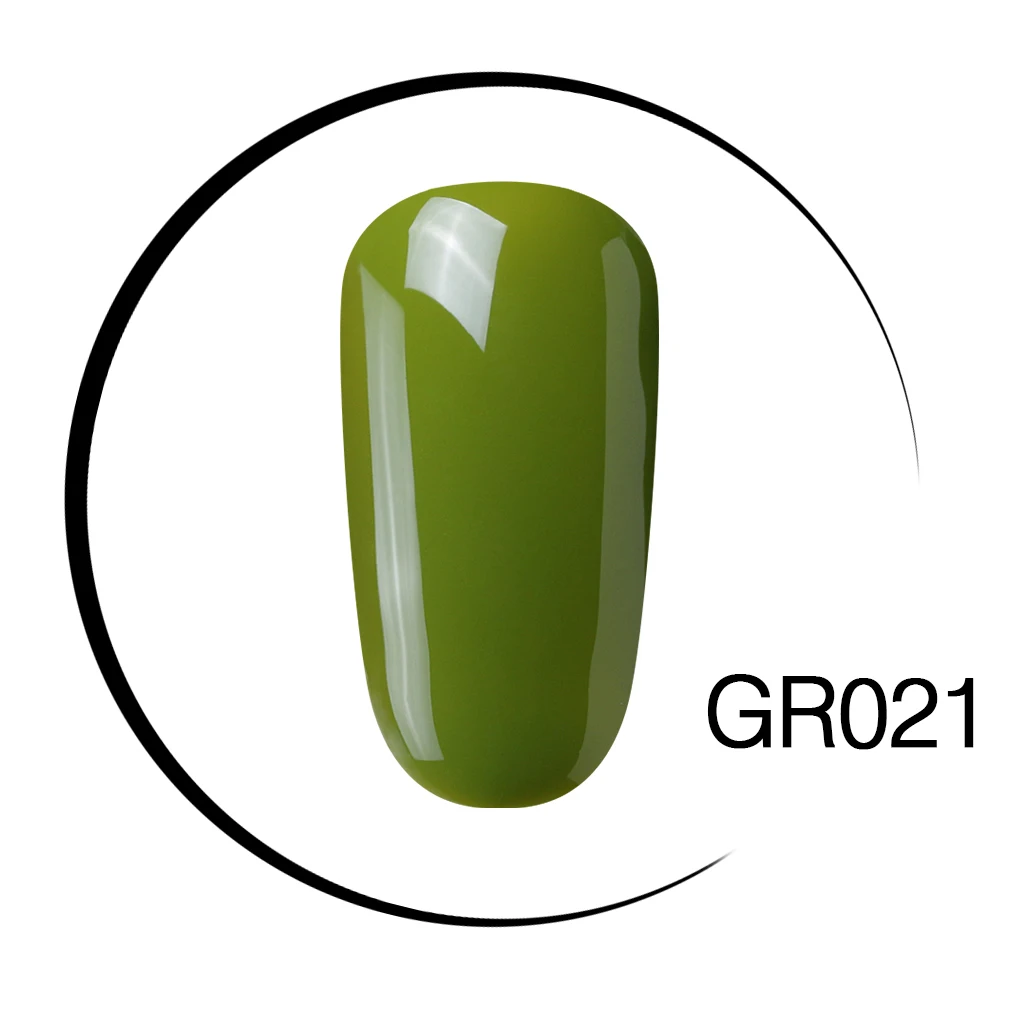 Elite99 Гель-лак для ногтей высокого качества для маникюра, салонов, 10 мл, зеленый цвет, отмачиваемый органический УФ-светодиодный Гель-лак для ногтей - Цвет: GR021