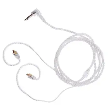 

4 Core MMCX Earphone Cable Silver Plated L Bended Wire for Shure SE535 SE846 UE900 DZ7 DZ9 DZX SENFER DT2/ UE/ LZ A3/ QT5