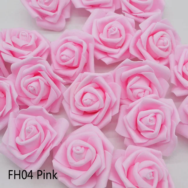 10/20pcs 6cm PE Foam Rose Flowers Artificial Flowers For Home Wedding Deco Bride Bouquet Scrapbooking DIY Birthday Gift Supplies FH04