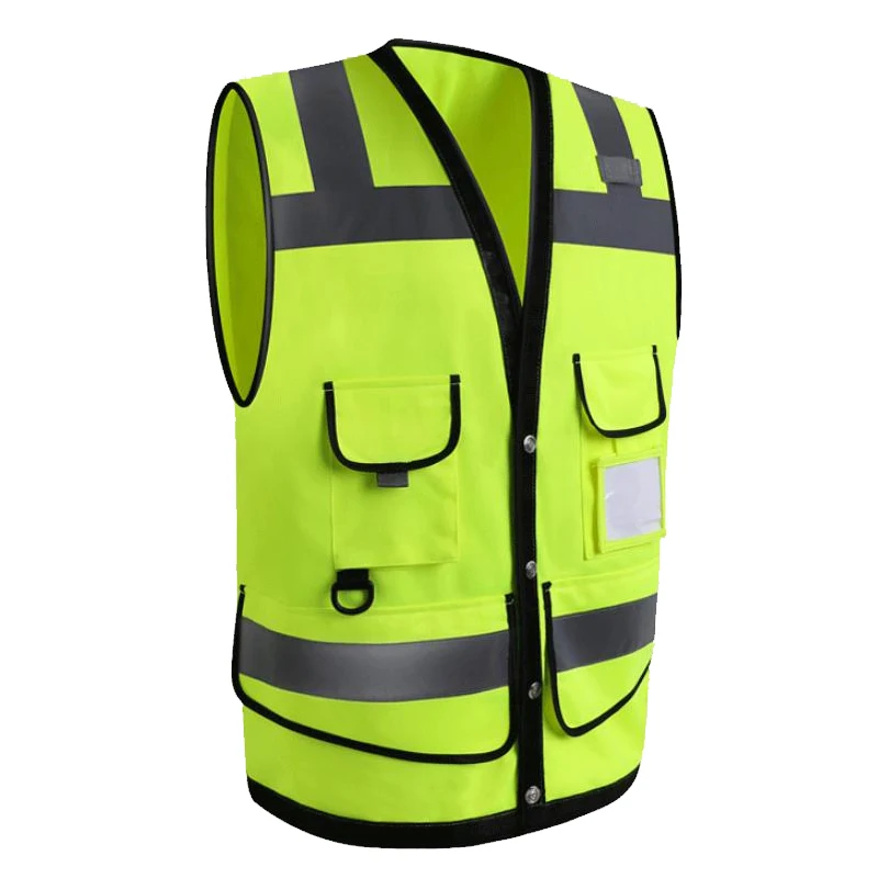 Hi vis желтые светоотражающие жилеты безопасности жилет