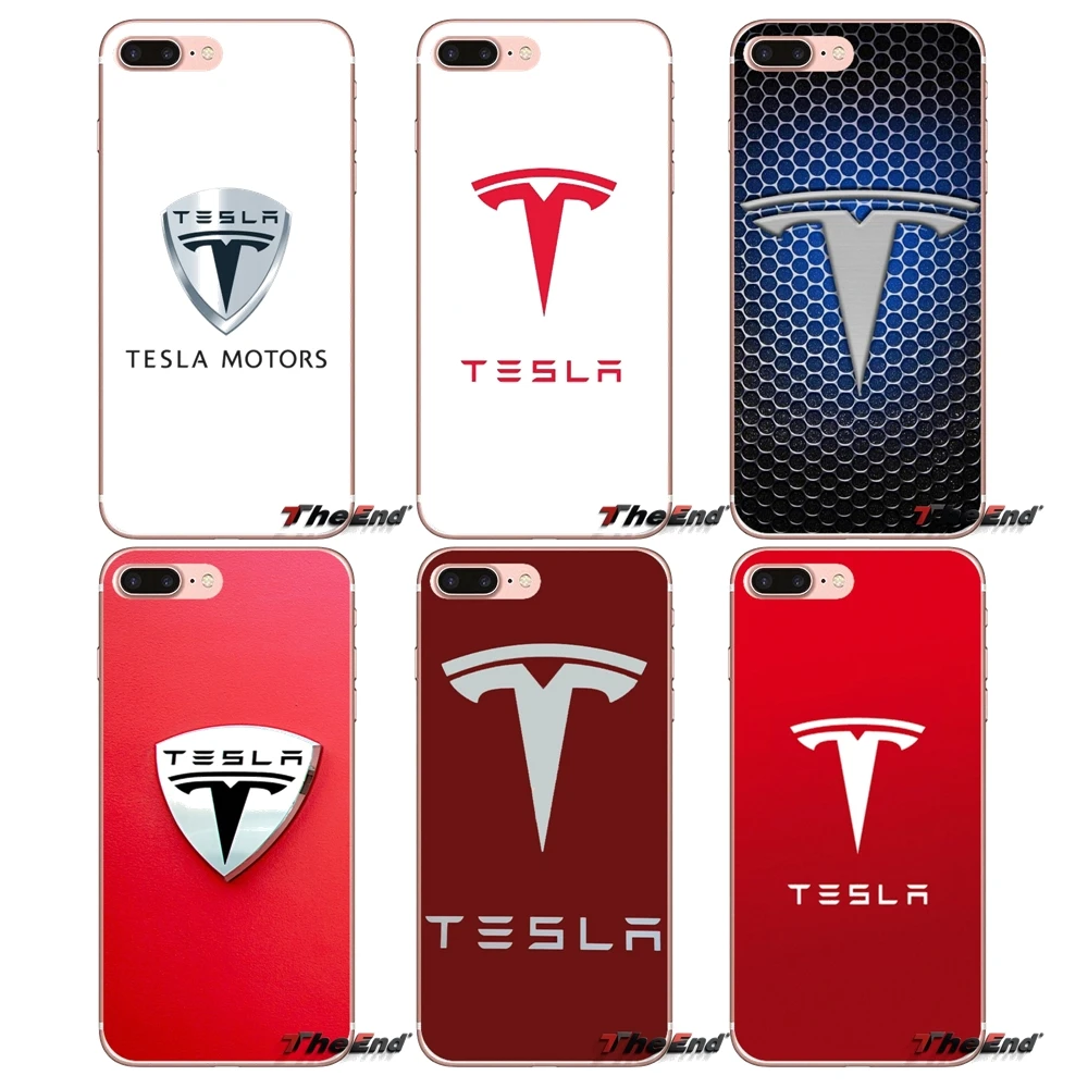 

luxury car Tesla Logo Phone Case Protector For Samsung Galaxy S2 S3 S4 S5 MINI S6 S7 edge S8 S9 Plus Note 2 3 4 5 8 Coque Fundas