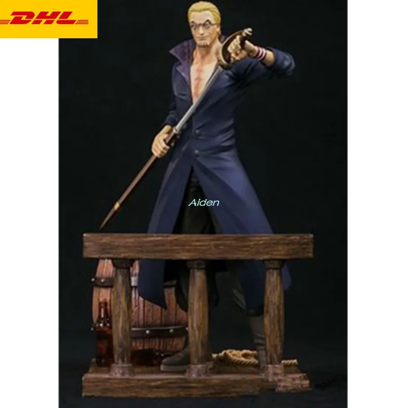 

11" ONE PIECE Statue Silvers Rayleigh Bust Captain Gol.D.Roger Full-Length Portrait Apprentice Luffy GK Action Figure Toy Z574