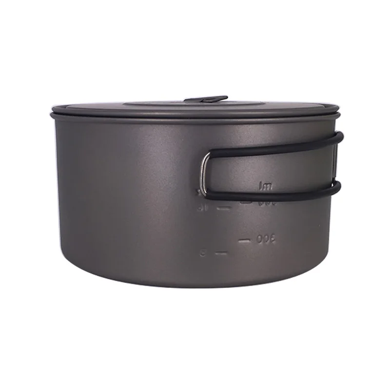 Toaks POT-900-D130 ultraligero camping al aire libre olla de titanio 0.3mm espesor de titanio con tapa 900 ml