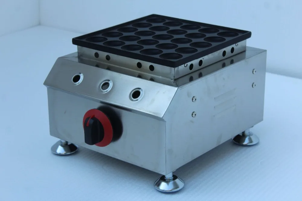 Free Shipping Gas tye 25 Holes Poffertjes Grill Non stick Pancakes Maker Poffertjes Baker Maker