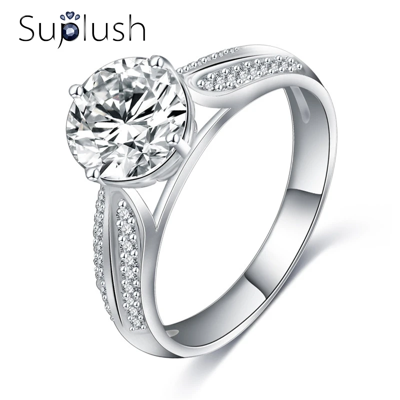 Buy Suplush Women Wedding Bands Silver Color Wedding