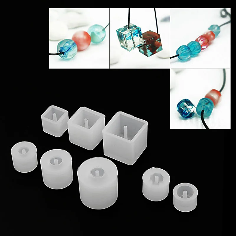 Geometric Jewelry Necklace Pendant Making Mold Tools Silicone Resin Craft DIY