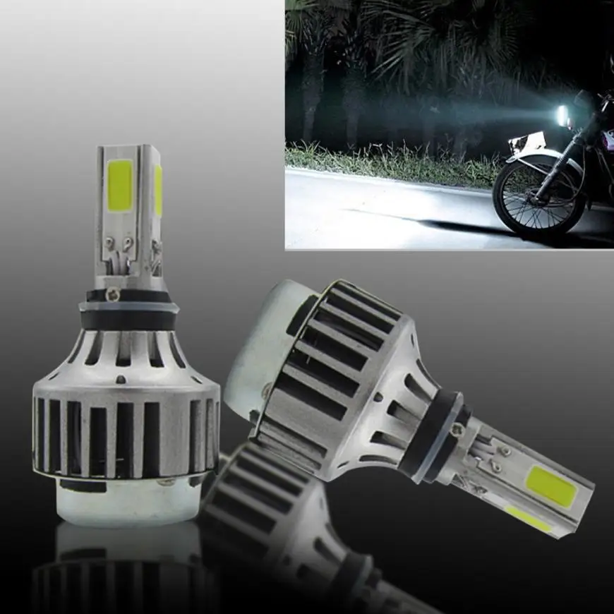 

Carprie Super Bright H4 COB LED Bulb HID White 360 degree Hi/Low Beam Motorcycle Headlight 6500K High Power Drop Shipping