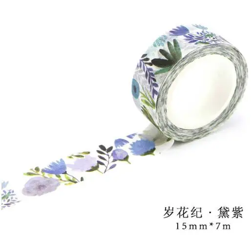1 шт. пышные цветы и животные 5 см * 7 м|adhesive tape diy|label masking tapeanimal washi |