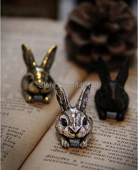 Милое ретро маленькое кольцо «кролик» Детское кольцо для питомца милое животное кольцо с зайчиком подарок для девочки ювелирные изделия для ребенка и девочки