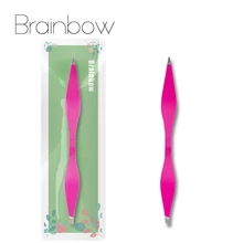 Brainbow 1piece Tweezers Rose Beauty Makeup Tools Double Ends Eyebrow Tweezer Anti-Static Eyelash Extension Pincet for Maquiagem