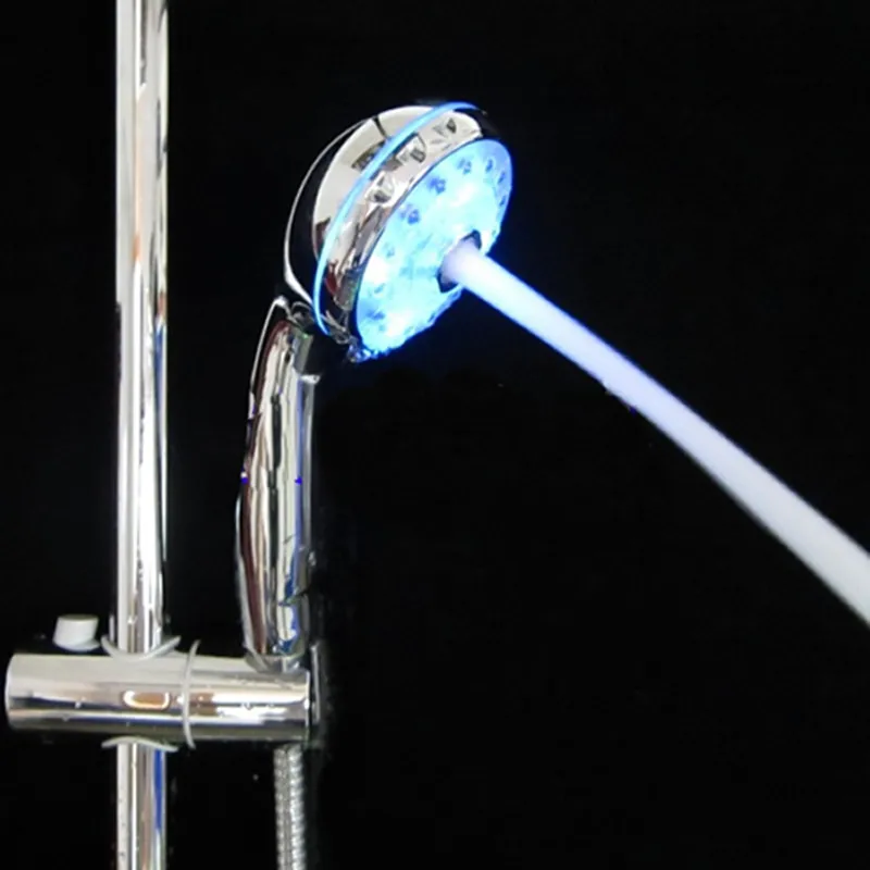 Регулируемый светодиодный светильник с 3 режимами для душа, Спринклерный Датчик температуры для ванной комнаты