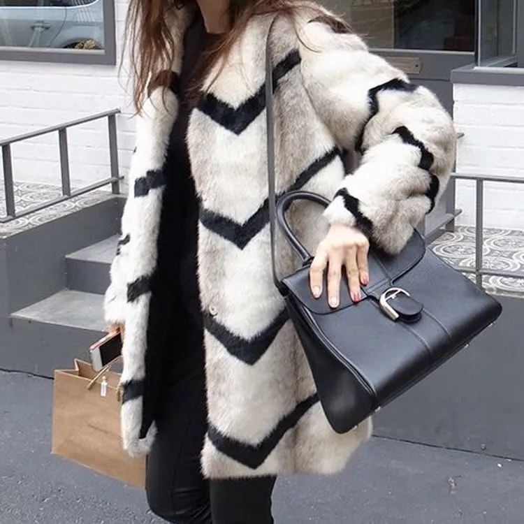 Mince En Épais Section Automne De Mode Hiver Et Longue Imitation Manteau Peluche Vison Femelle Était Fourrure 2017 Coréenne A7TwqZZ