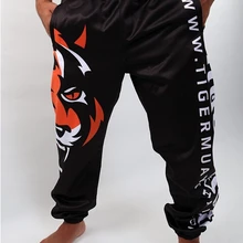 ММА Бой Тигр Муай Тай человек длинные брюки Муай Тай черный/белый