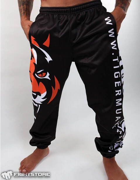 

MMA fight tiger MUAY THAI man long pants Muay Thai black/white