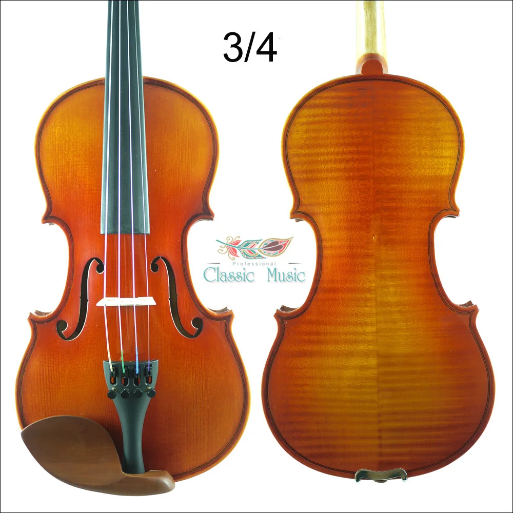 

1715 Stradivarius Model Violin No.1643, Siberian Spruce,3/4 Size, Aubert Bridge,Antique Violin,Advanced Level,Powerful rich tone