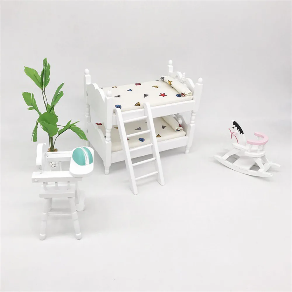 Новинка 1/12 мини кукольный домик мебель кровать набор миниатюрная гостиная дети ролевые игры игрушка миниатюрный металлический 1 комплект миниатюрный L415