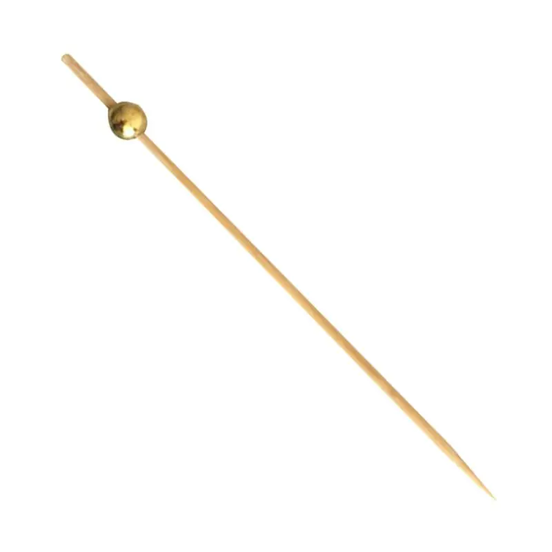 

100pcs Beads Food Picks Dessert Buffet Fruit Salad Fork Cake Muffin Party Vegetable Sticks Cocktail Toothpicks Cake Sign