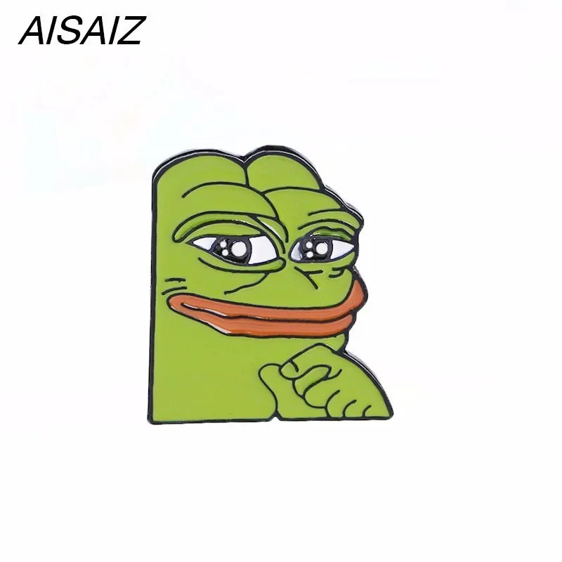 2019 new Internet Meme Smug Frog Pepe Lapel Pin Sad Dank Collector Gifts for children Christmas gifts | Украшения и аксессуары