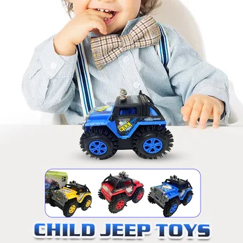 

Toy Car Tumbling Car Rolling Car Off-Road Vehicle Electric Plastic Truck Multiple Wheels MagicToy Lightning Kids & Baby