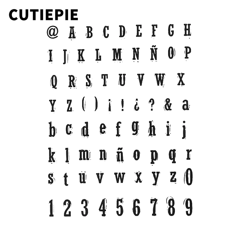 

Letters And Numbers Transparent Clear Silicone Stamps Stencils for DIY Seals Scrapbooking Photo Album Folder Decorative Supplies