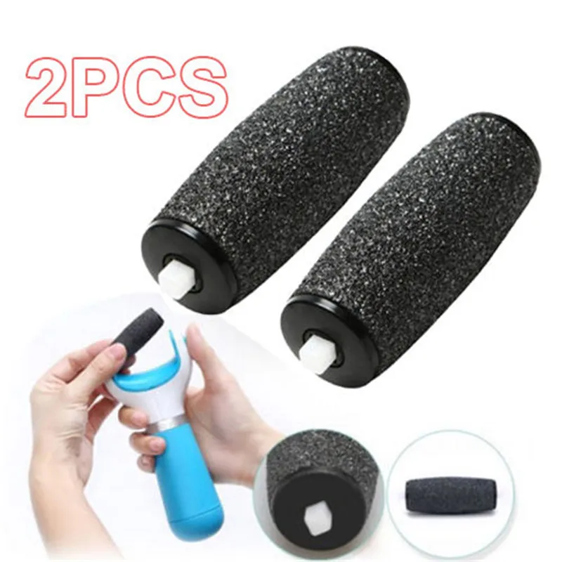 2Pcs Feet care tool Heads Pedi Hard Skin Remover Refills Replacement Rollers For scholls size have retail package