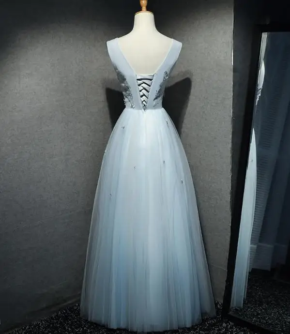 VENSANAC 2018 V Neck Lace Embroidery A Line Long Evening Dresses Vintage Beadings Appliques Tulle Party Prom Gowns VENSANAC 2018 V Neck Lace Embroidery A Line Long Evening Dresses Vintage Beadings Appliques Tulle Party Prom Gowns