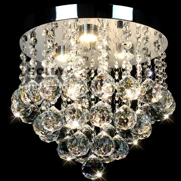 

Modern Round Crystal LED Ceiling Lights Fixture home deco DIY Living room Aisle Bedroom acrylic Ceiling Lamp Lustres De Sala