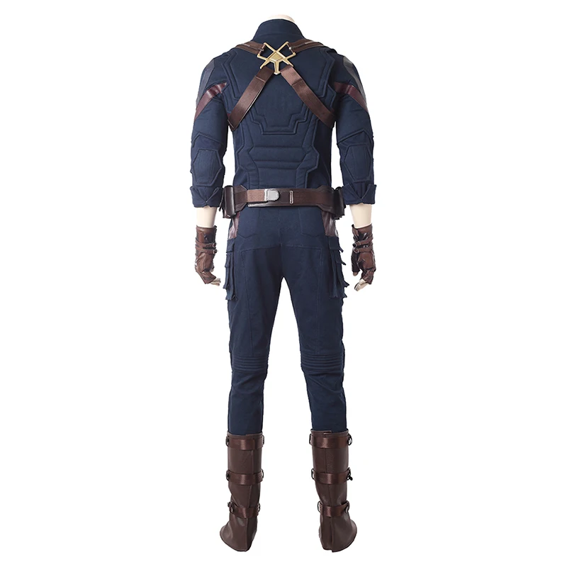 Высокое качество Мстители Бесконечность войны косплей костюм Капитан Америка Steven Rogers косплей костюмированный наряд для взрослых Хэллоуин косплей