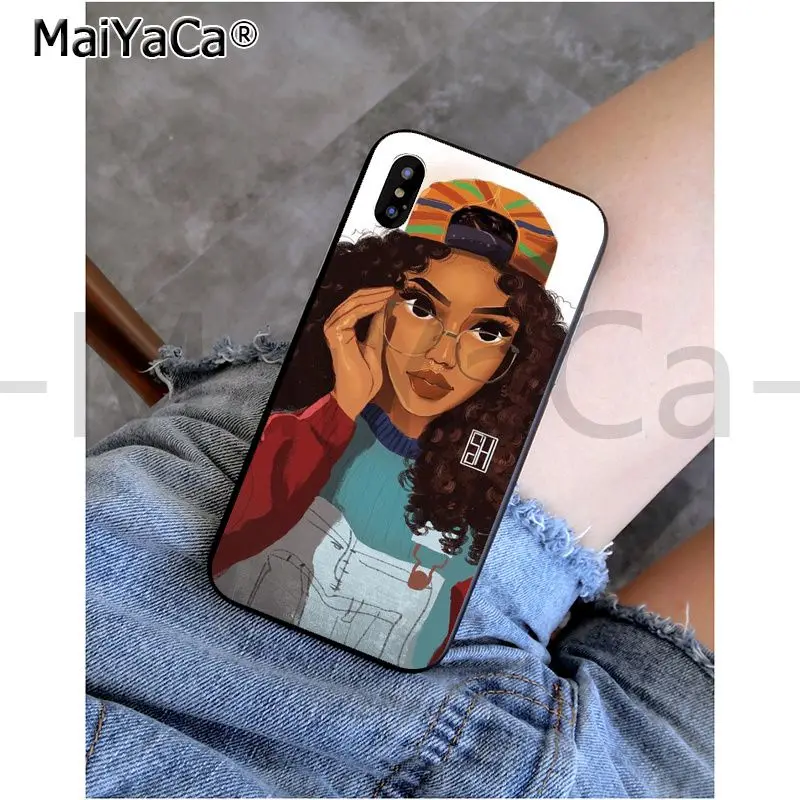 MaiYaCa MELANIN POPPIN queen Black Girl низкая цена на продажу чехол для телефона iphone 11 pro X 66S 7 7plus 8