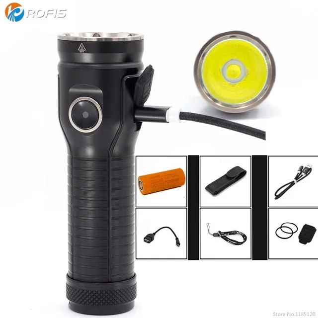 Rofis MR70 CREE XP-G2 Neutral white 3500 lumens micro-USB rechargeable LED Flashlight Rofis MR70 CREE XP-G2 Neutral white 3500 lumens micro-USB rechargeable LED Flashlight